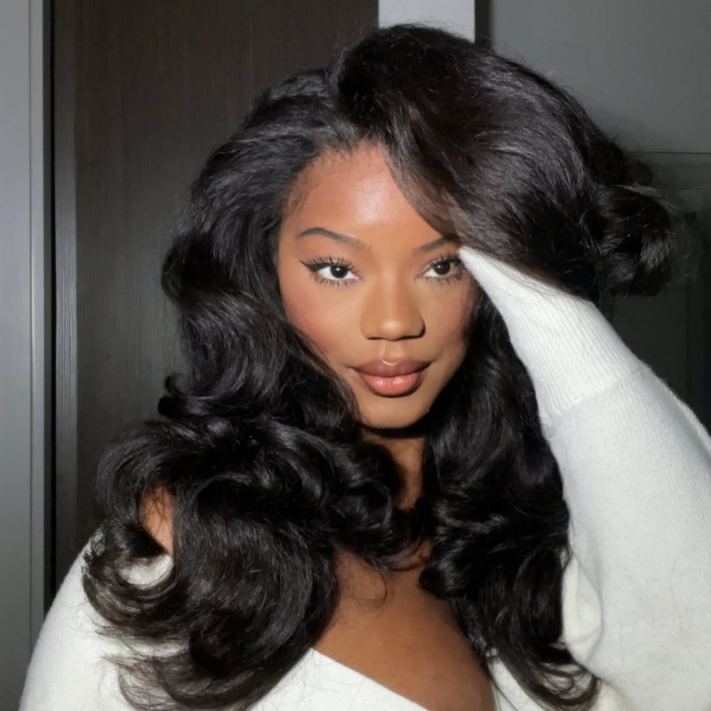 US ONLY | Kinky Straight 3 In 1 Half Wig Drawstring Band Wear Go Wig Invisible Hairline BGMgirl Hair