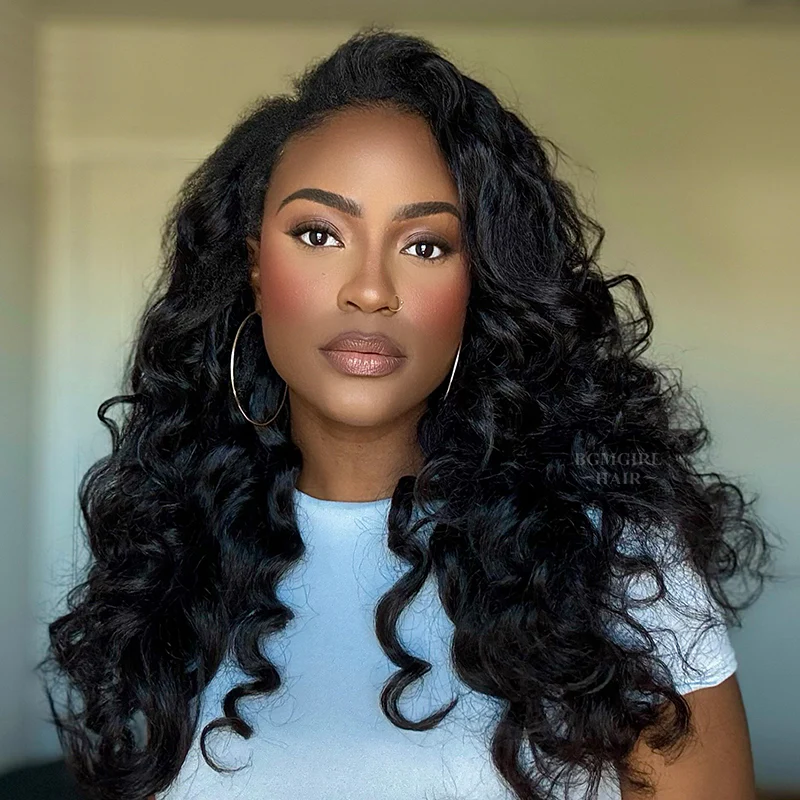 Kinky Straight Half Wig