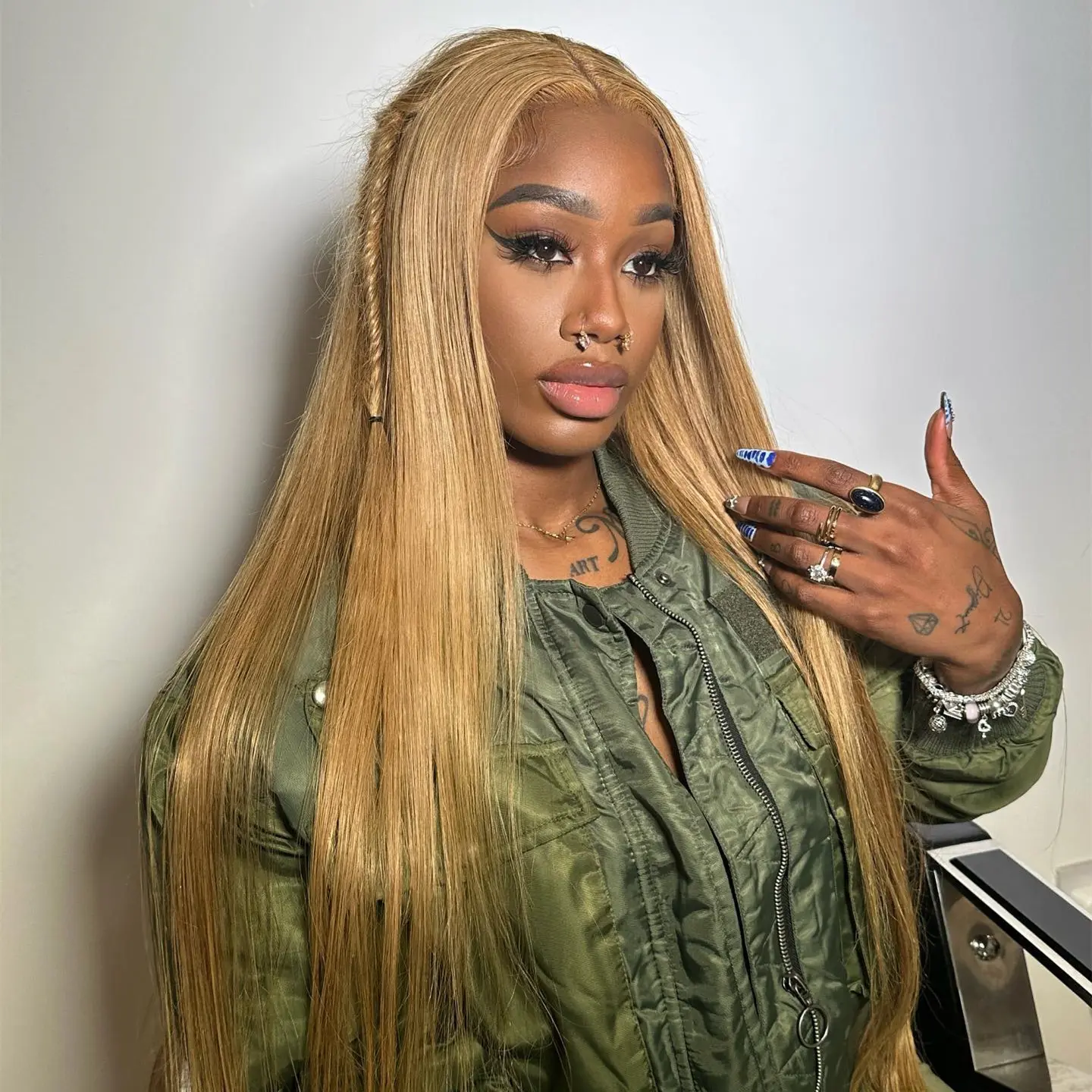 Honey Blonde Straight #27 Wear Go Wig 6x4 Lace Closure 180% Density Color Glueless Wig | BGMgirl Hair