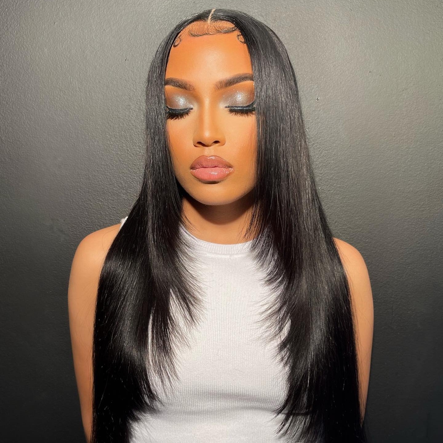layered human hair wig wear and go lace wigs