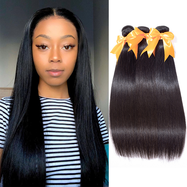 Straight 3 Bundles Human Hair Extensions | BGMGirl