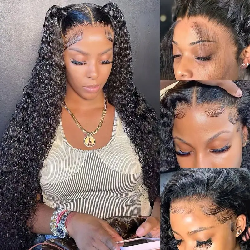 Water Wave 13x4 Lace Front Wig 200% Durable Transparent Lace Fall Specials
