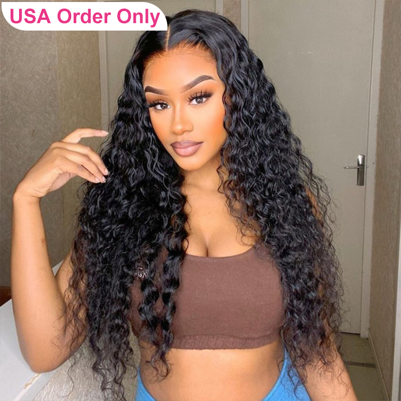 Water Wave Wear Go Wig 6x4 HD Lace Closure Pre Plucked 180% Glueless Wig 24Hrs Shipping