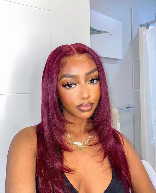how to choose a burgundy wig