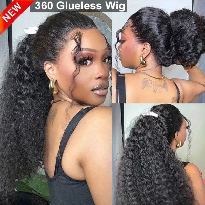 360 lace water wave wig