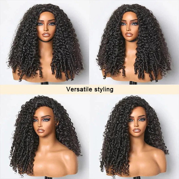 Burmese curly half wig