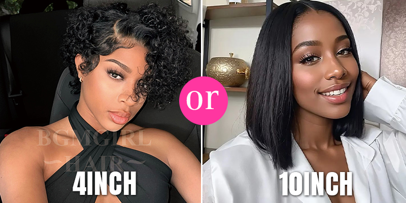 difference between 4 inch wig and 10 inch wig