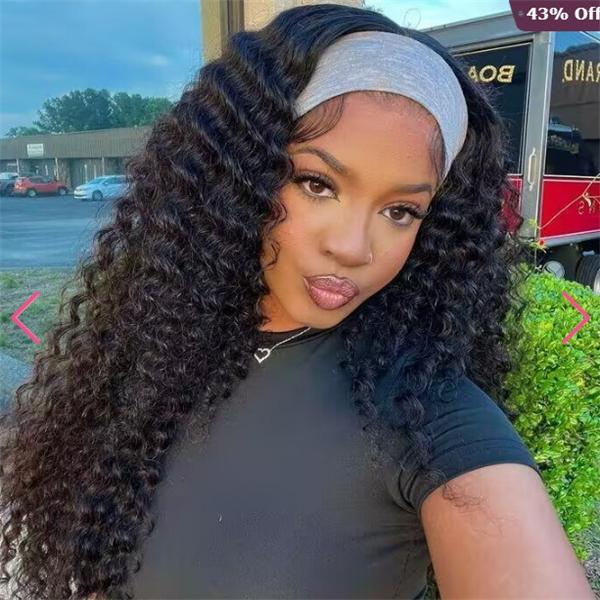 Headband Half Wig Hairstyle