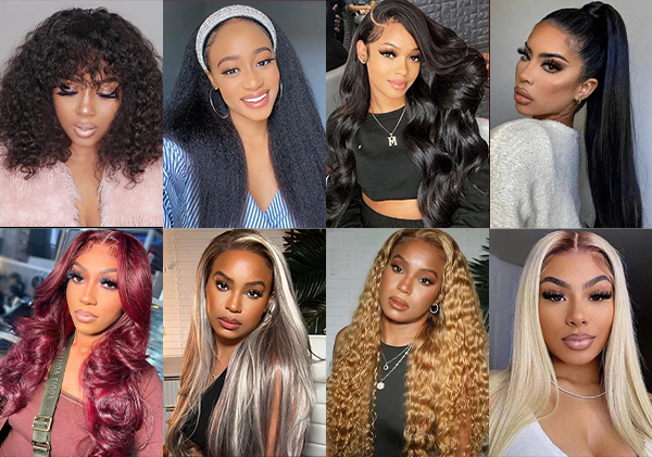 Wide Range of Styles of lace front wigs