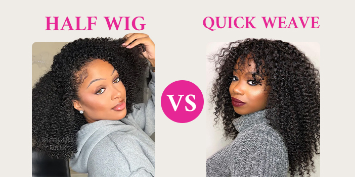 half wigs vs quick weave