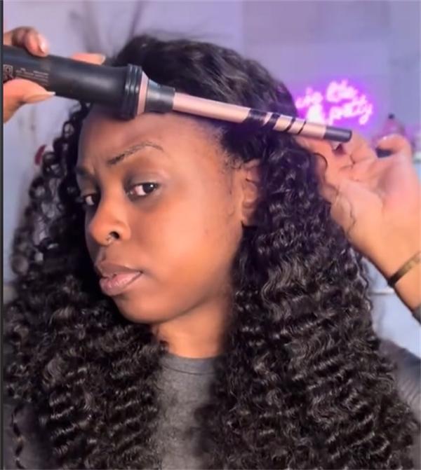 install 3 in1 human hair half wig step 5