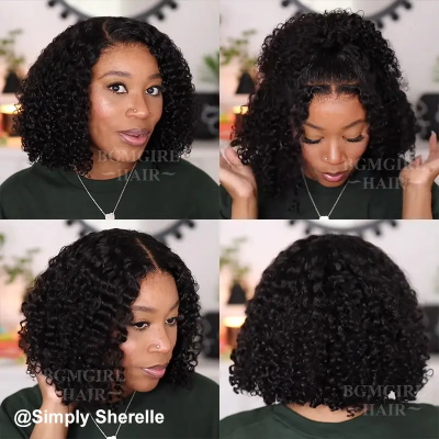 kinky curly glueless wigs