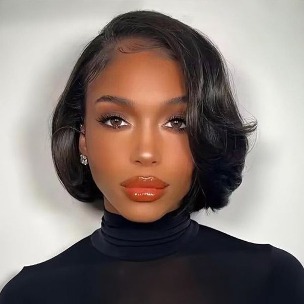 layered bob straight 7x5 lace wig