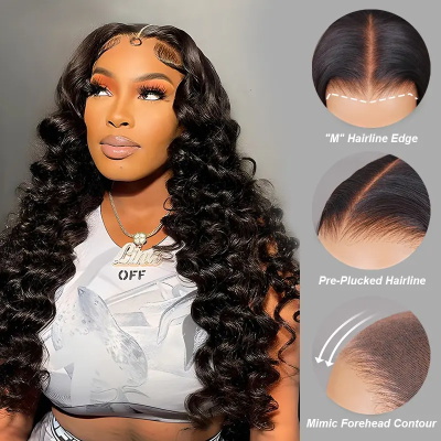 loose deep wave wig