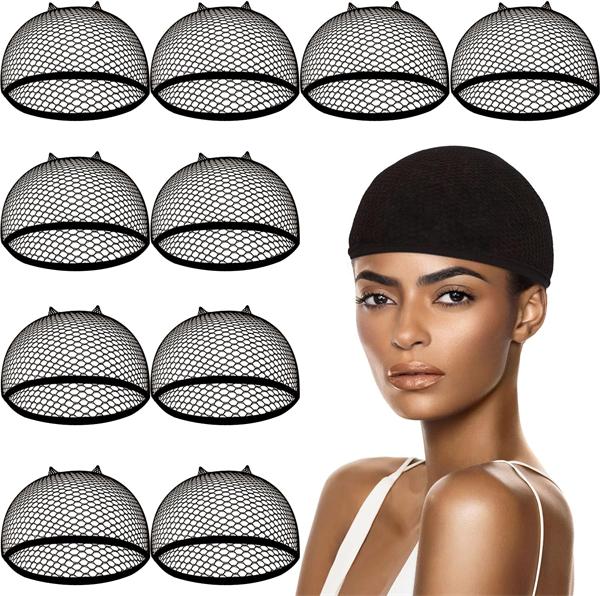 mesh head coverings that actors wear with wigs