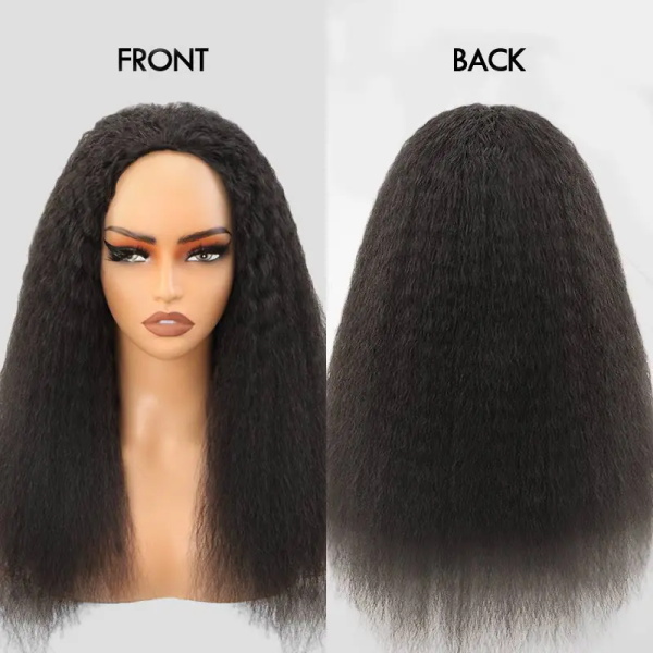 natural 3 in 1 human hair half wig