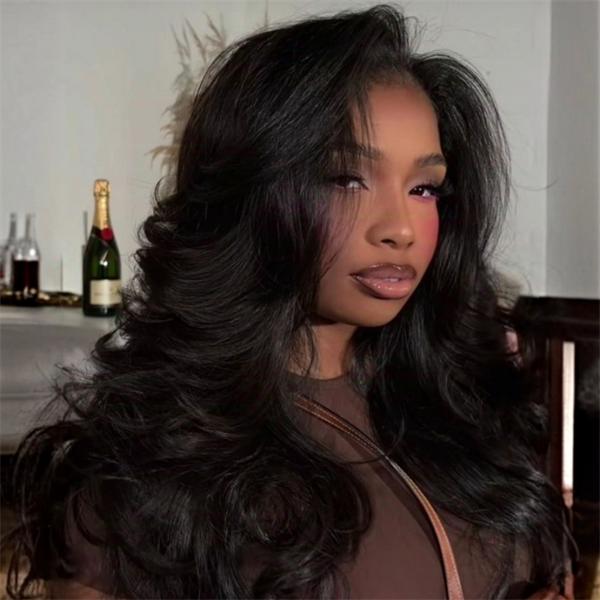 Straight Butterfly Cut U Part Wig