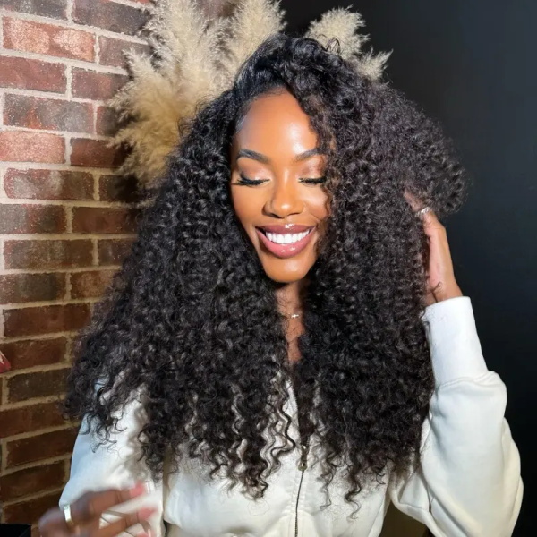 water wave human hair half wigs