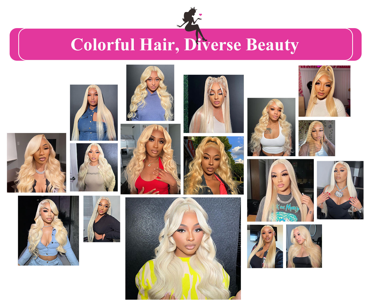 blonde lace front wig body wave human hair