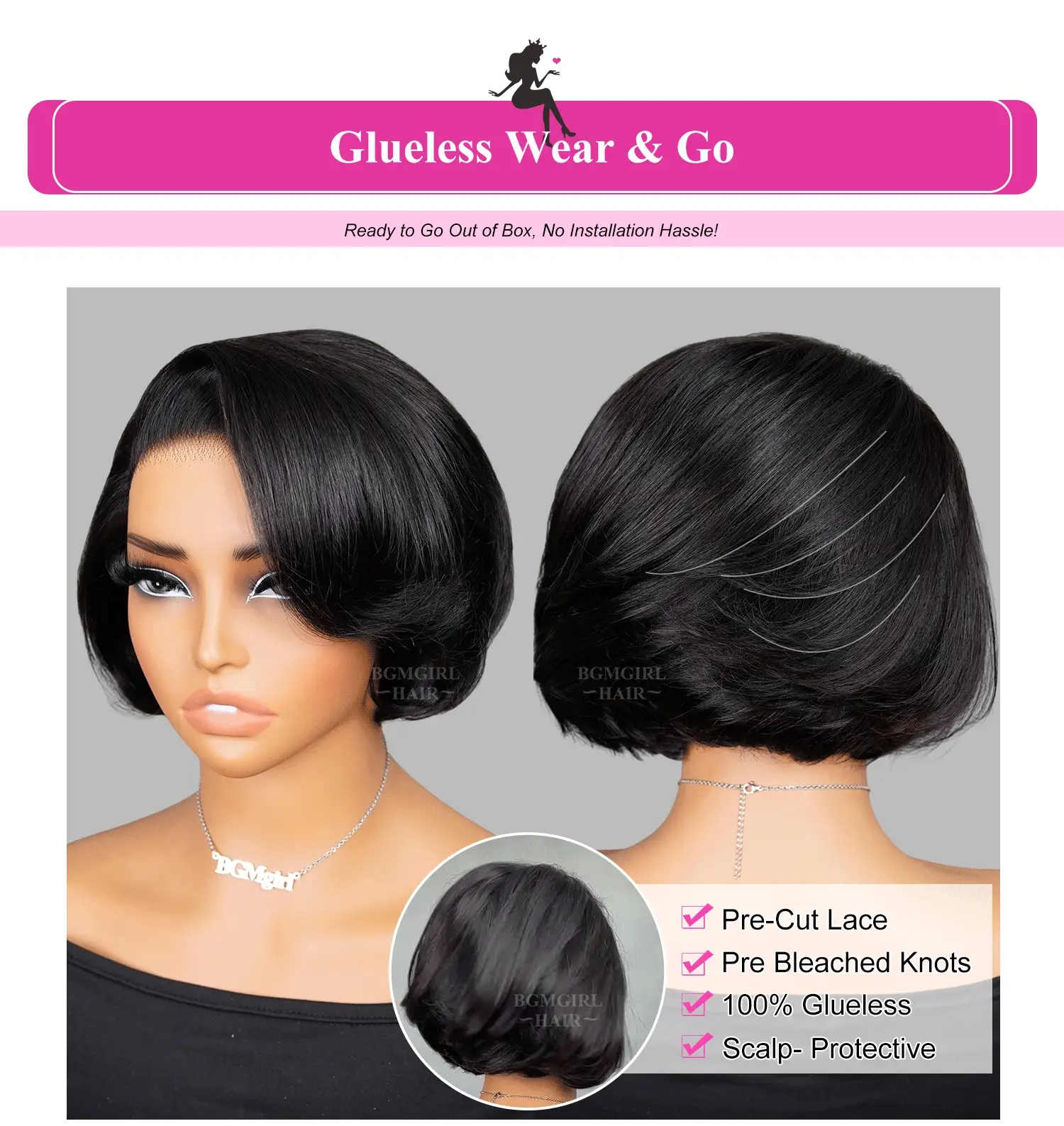 ready to wear glueless wigs