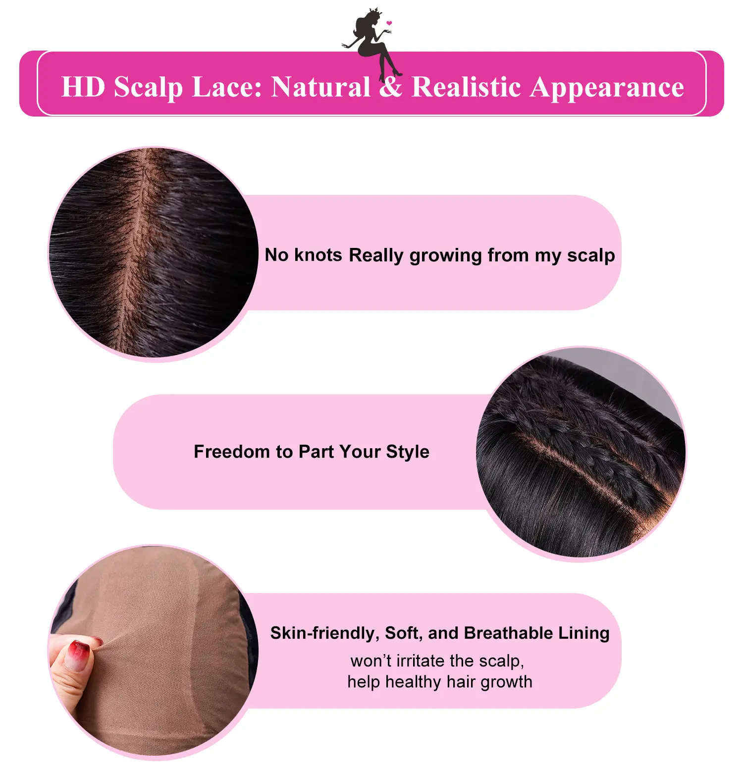 BGMgirl Hd Scalp Lace