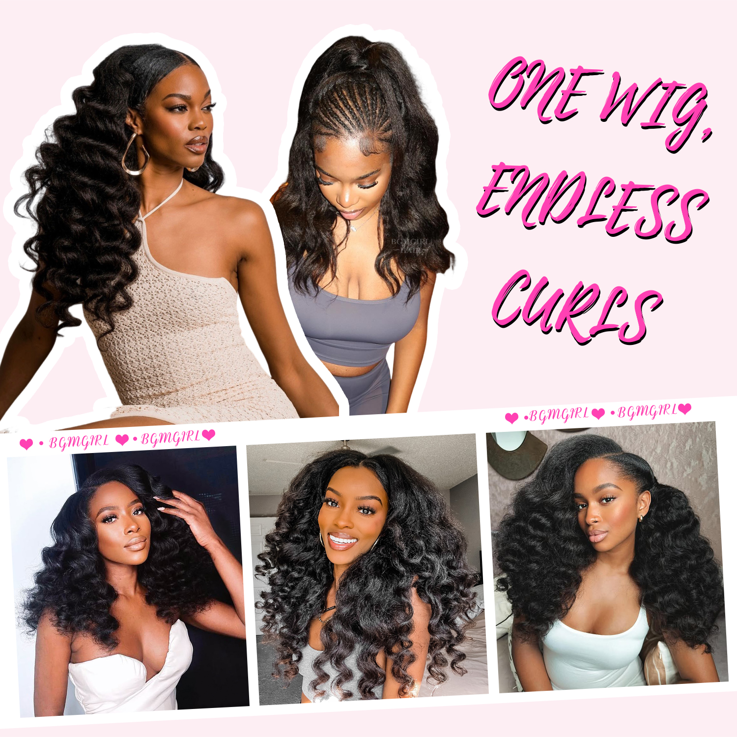 3 in 1 half kinky straight wig