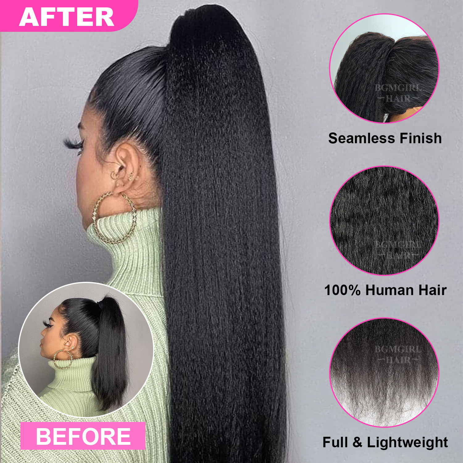 drawstring ponytails